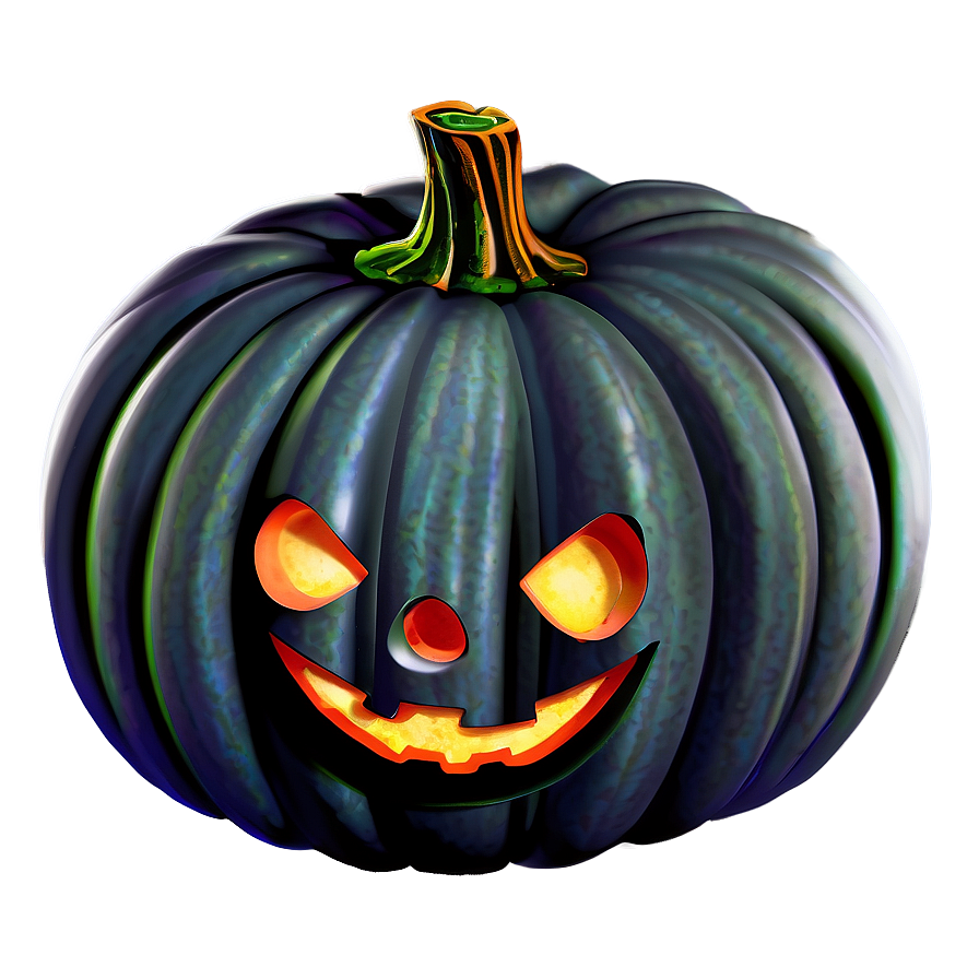 Eerie Halloween Pumpkin Art Png 83