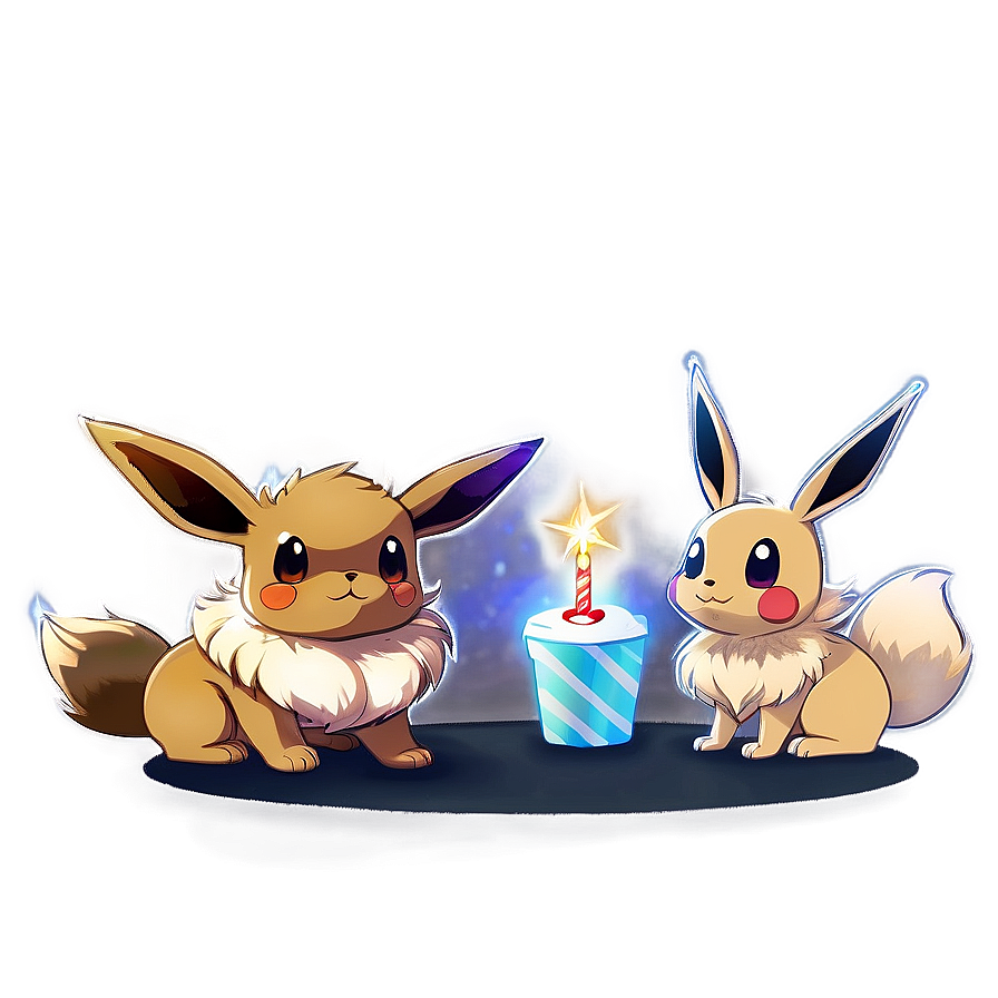 Eevee And Friends Celebration Png Khu4