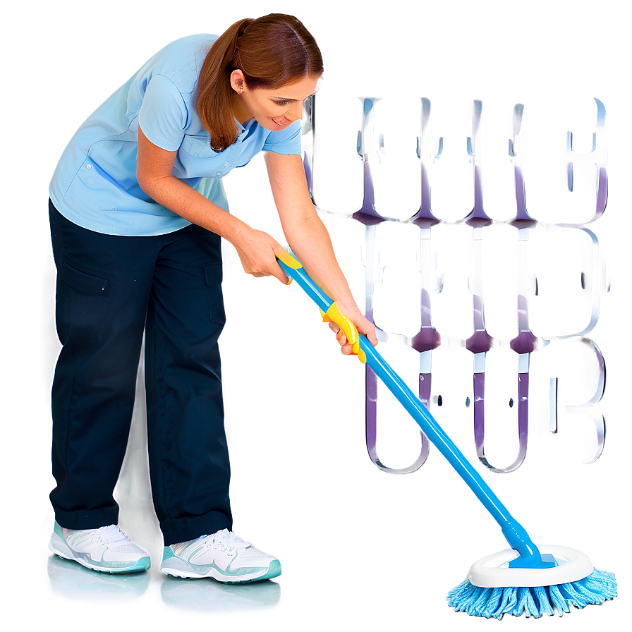 Efficient Cleaning Lady Png 9