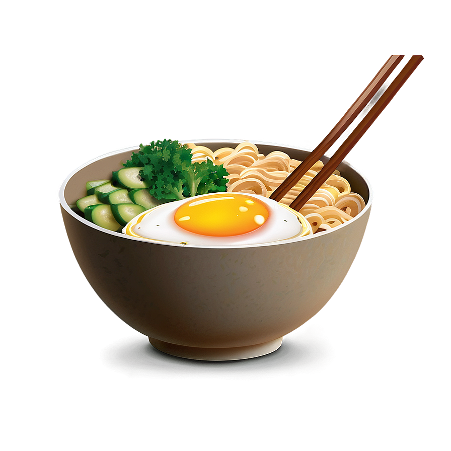 Egg Topped Ramen Bowl Png Pct53