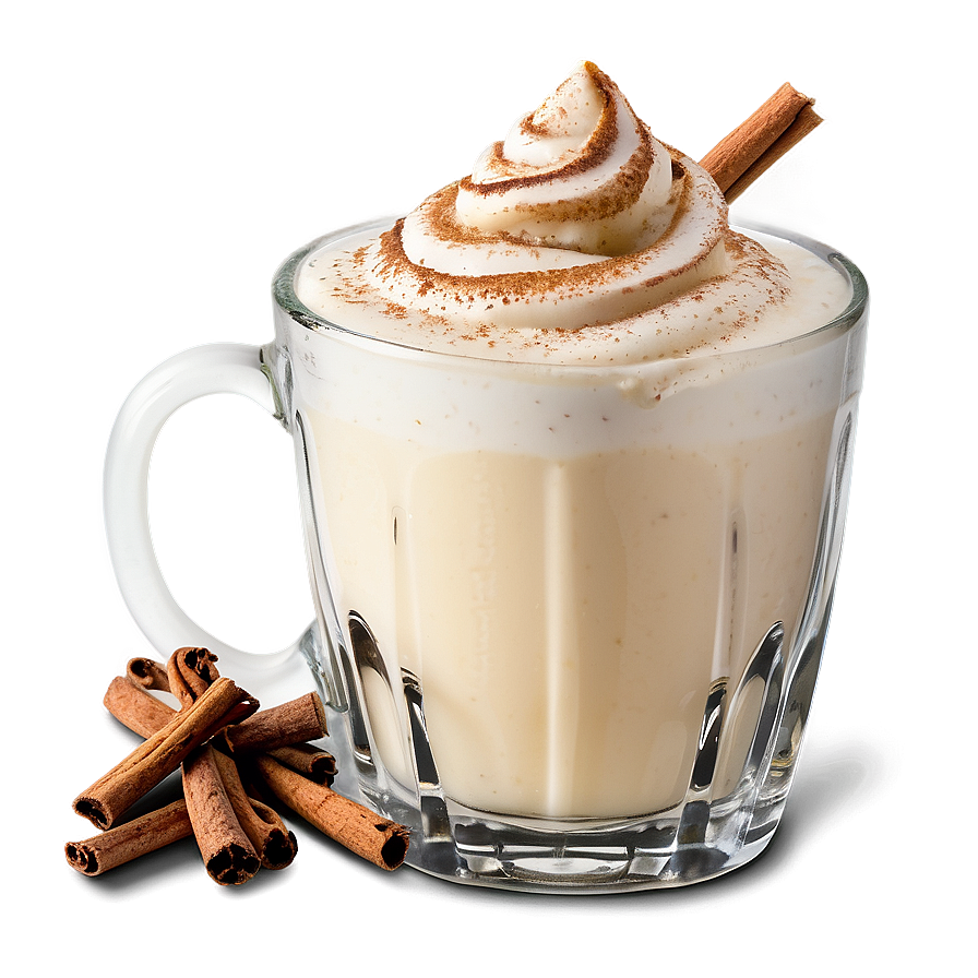 Eggnog With Cinnamon Swirl Png 33