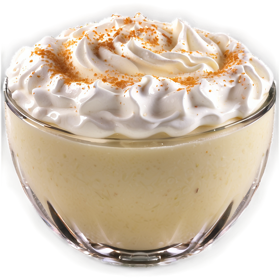 Eggnog With Whipped Cream Top Png 73