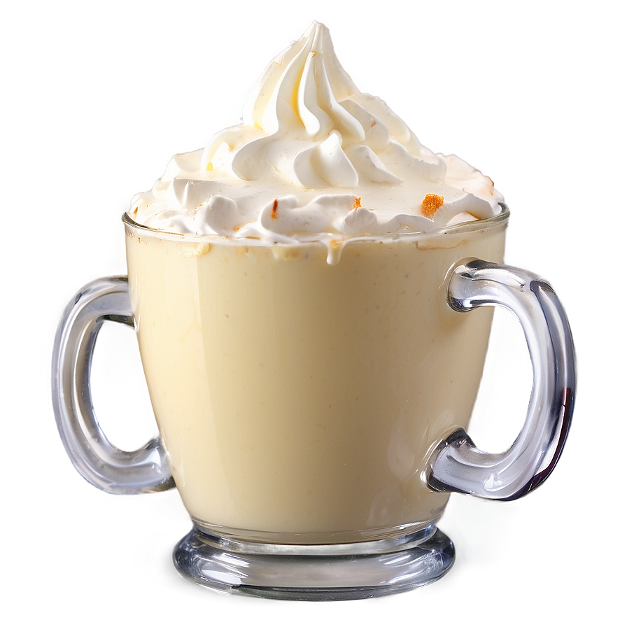 Eggnog With Whipped Cream Top Png Qtq