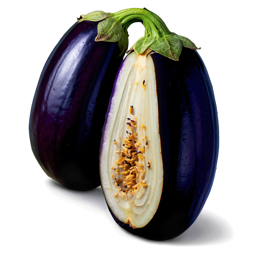 Eggplant Cut In Half Png 72