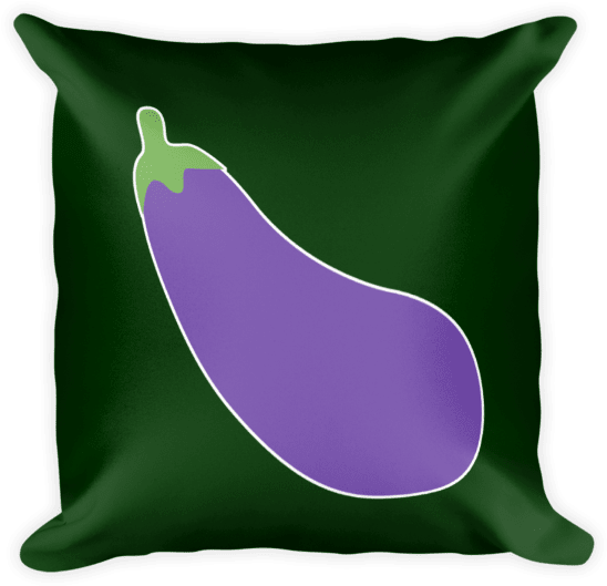 Eggplant Design Cushion