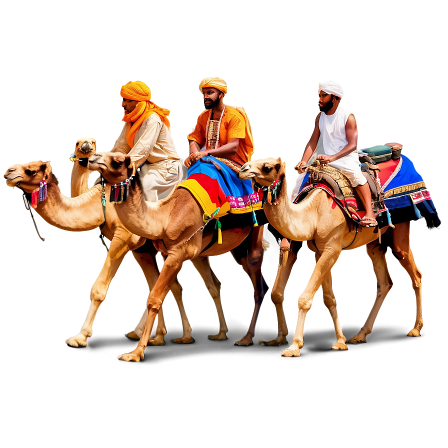 Egypt Desert Camel Caravan Png Mhl9