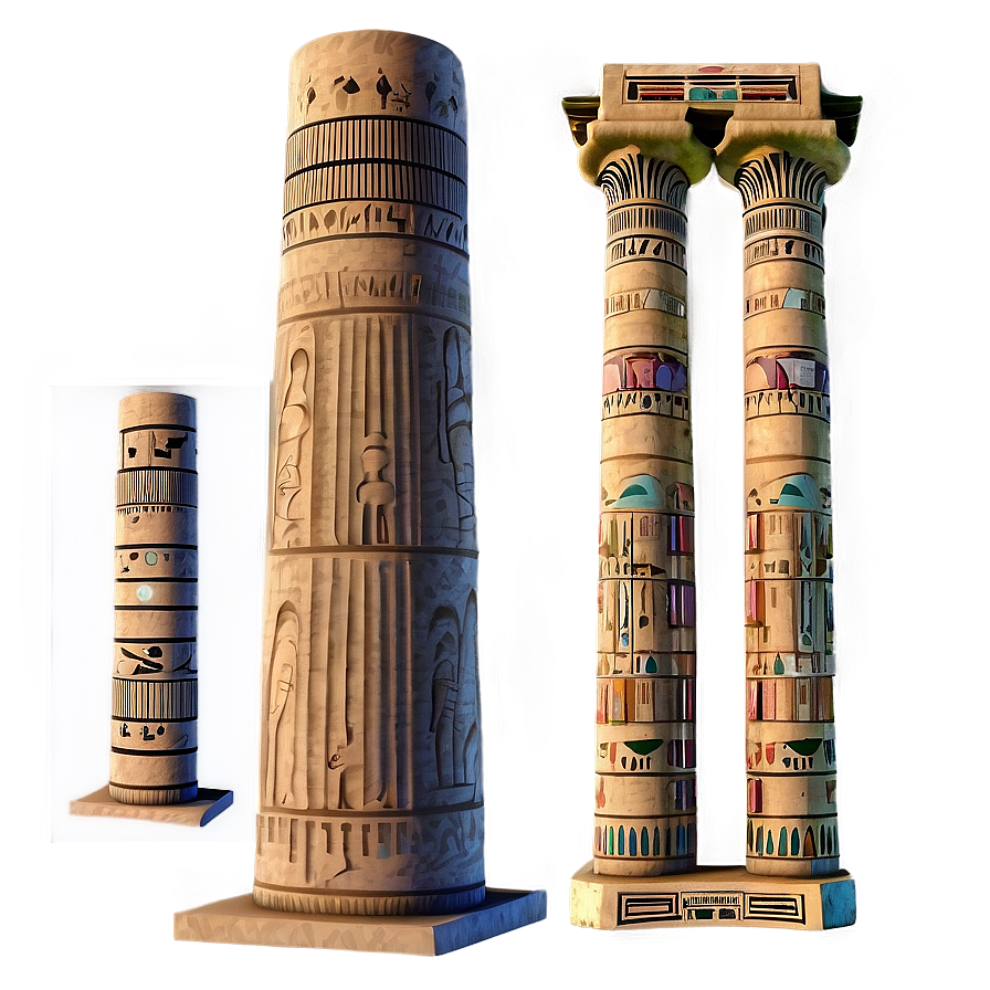 Egyptian Architectural Columns Png 60