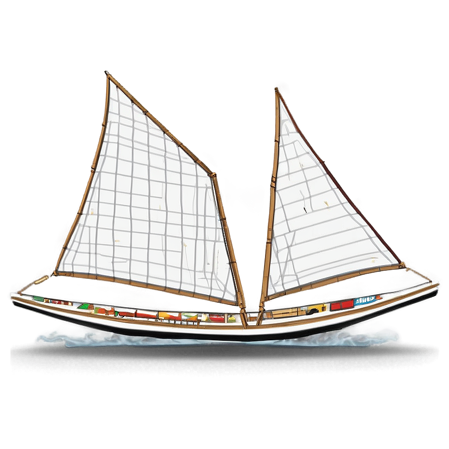 Egyptian Felucca Sailing Boat Png Gpq12