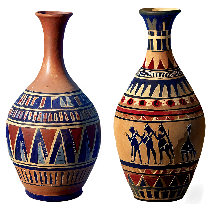 Egyptian Pottery And Vases Png 06242024