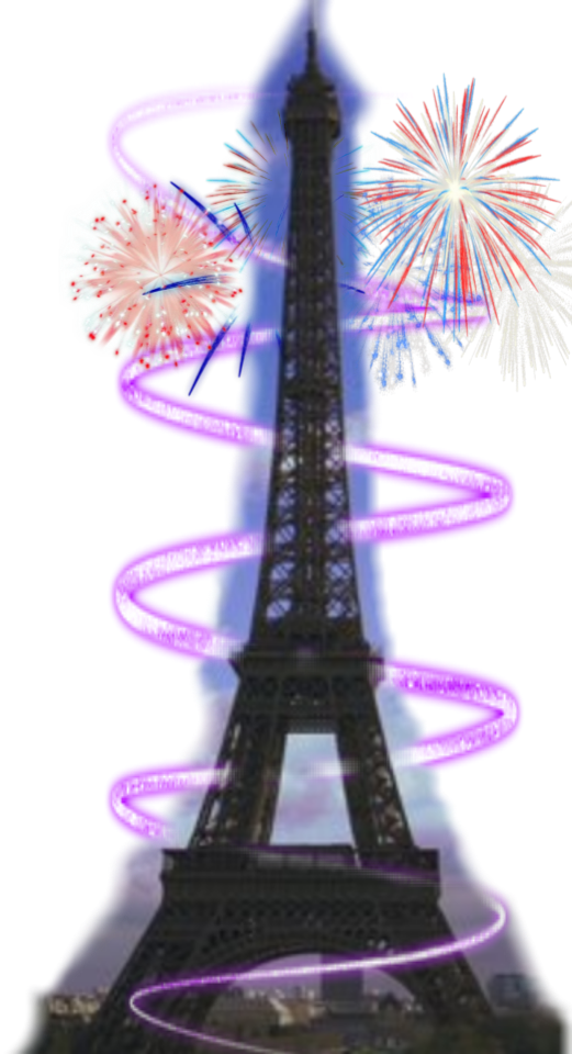 Eiffel Tower Fireworksand Lights