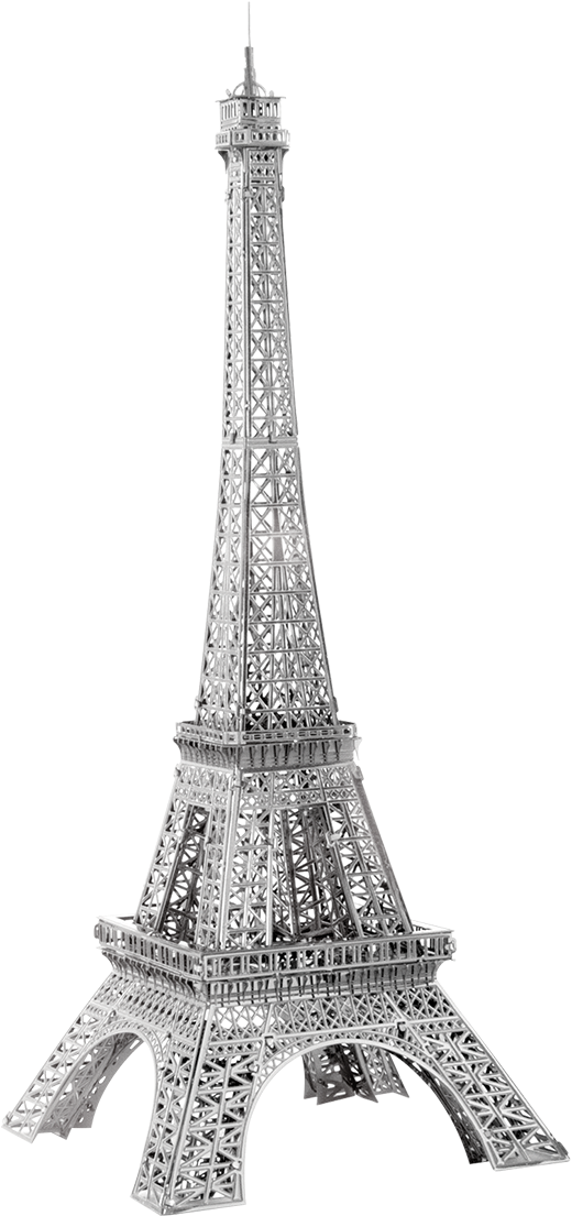 Eiffel Tower Isolatedon White