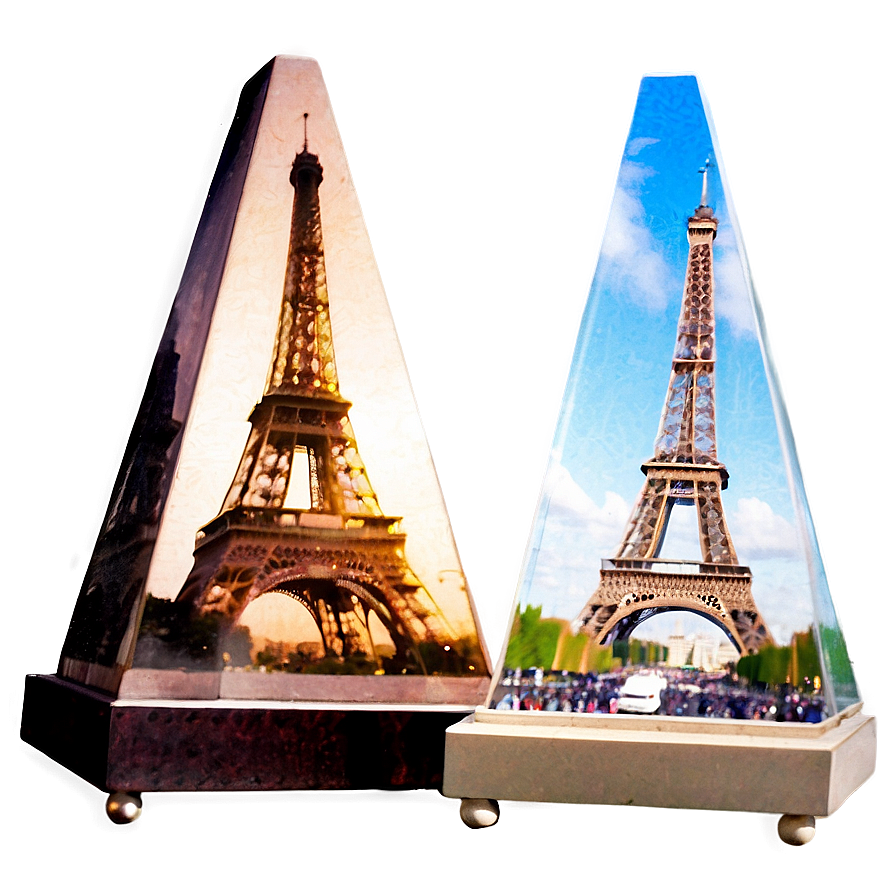 Eiffel Tower Through Glass Pyramid Png 05212024