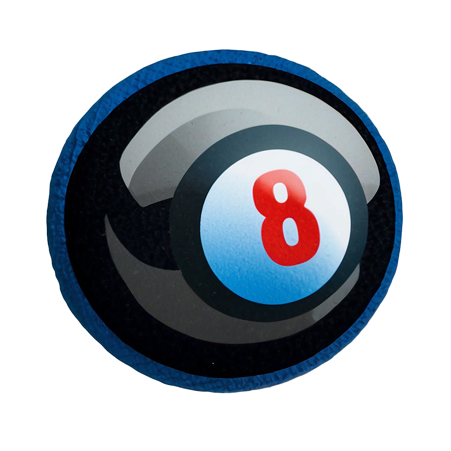 Eight Ball On Blue Felt Png Ukf76