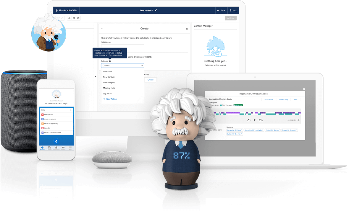 Einstein Cartoon Mascot Digital Assistant