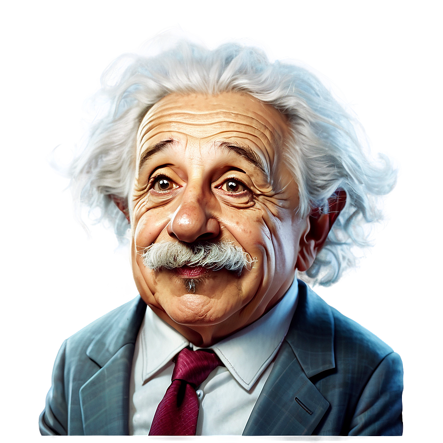 Einstein Funny Caricature Png 06242024