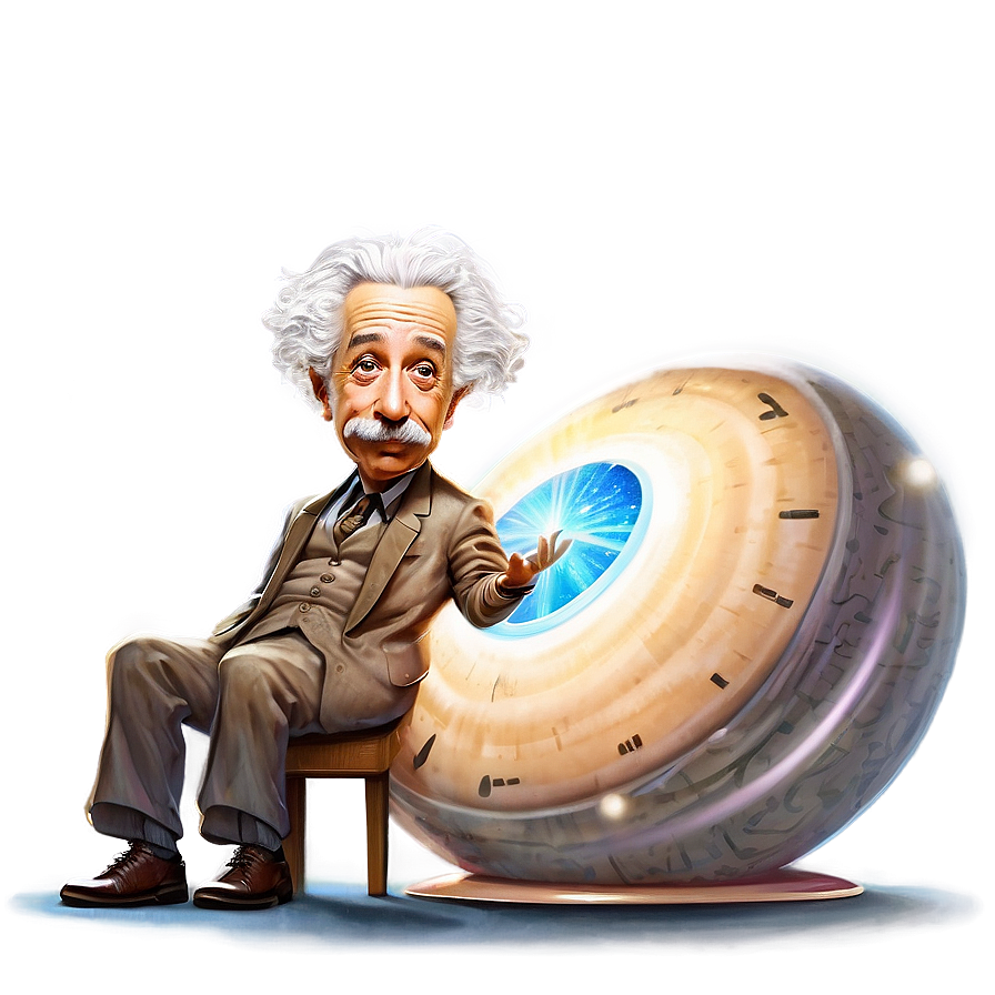 Einstein Funny Caricature Png Uaj96