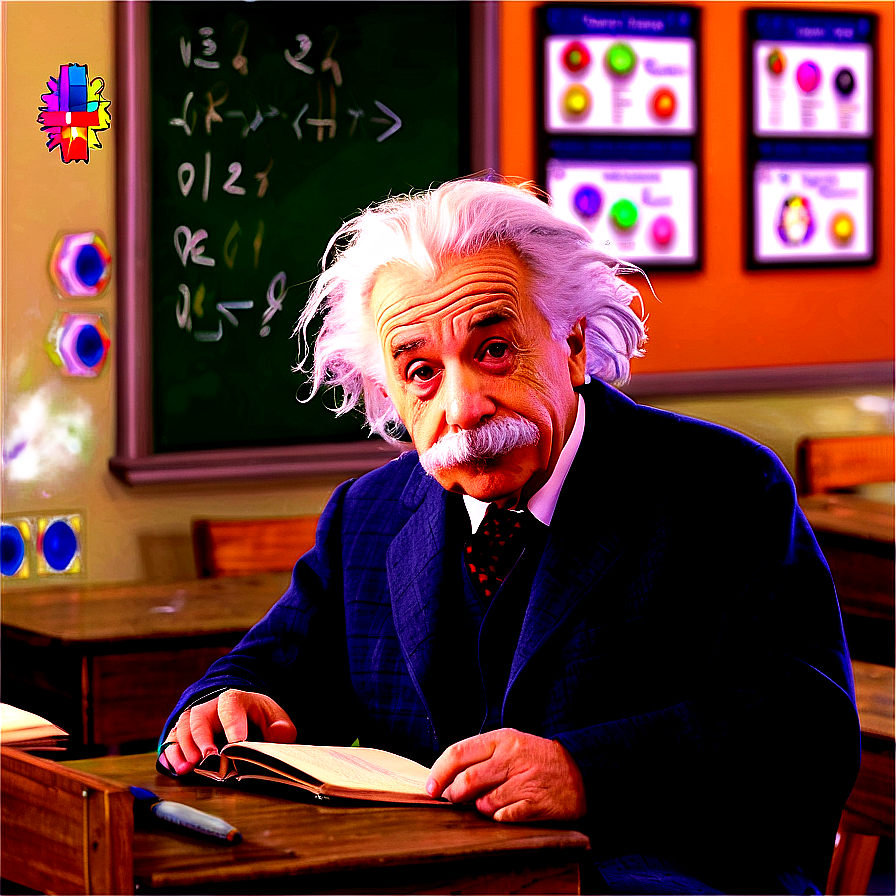 Einstein In Classroom Png Kar60