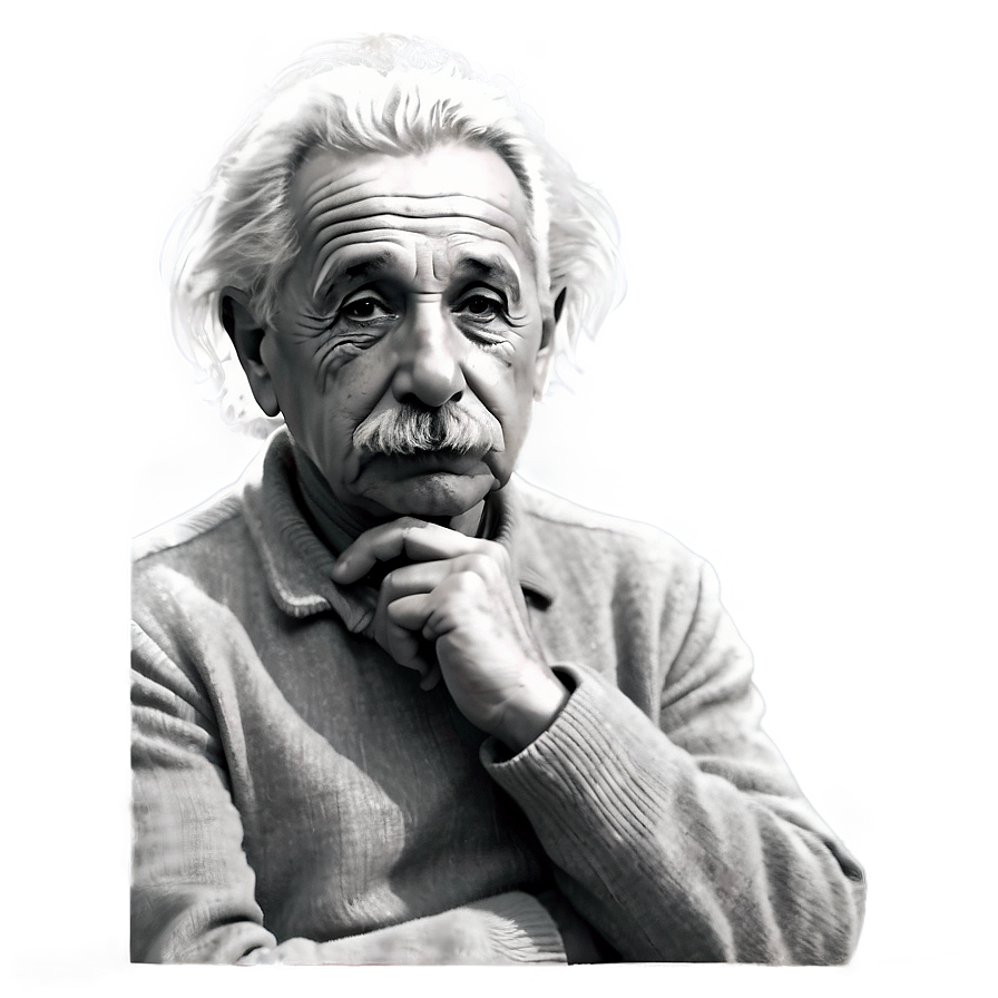 Einstein In Thought Png Omx