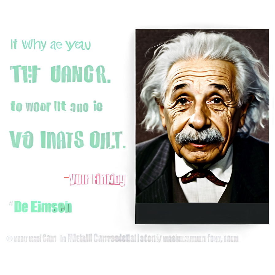 Einstein Inspirational Quote Png Tjy28