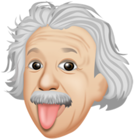 Einstein Tongue Out Emoji