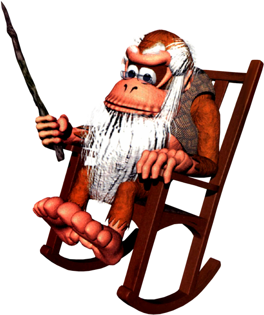 Elderly Donkey Kongin Rocking Chair