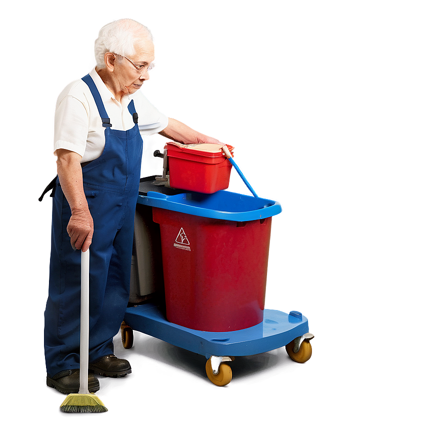 Elderly Janitor Png Dpr