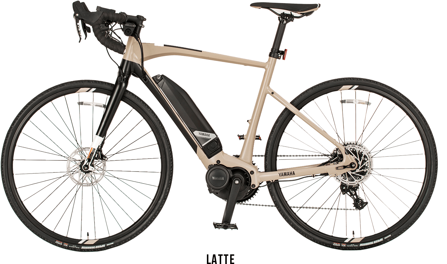 Electric Bicycle Yamaha Motor Beige Background