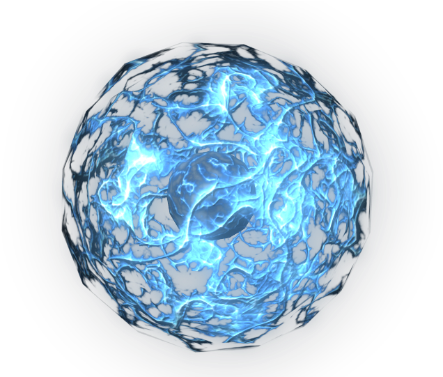 Electric Blue Energy Orb