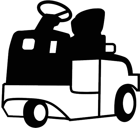 Electric Car Cartoon Outline