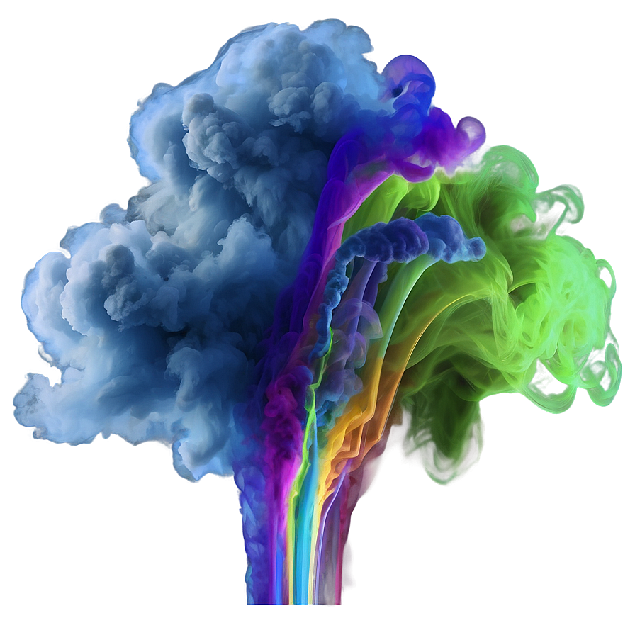 Electric Color Smoke Flow Png Fre31