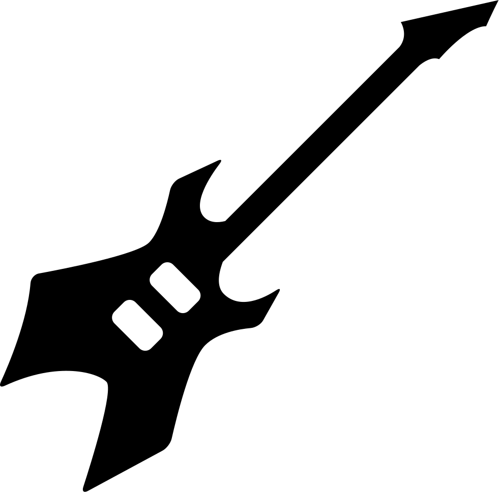 Electric Guitar Silhouette Graphic