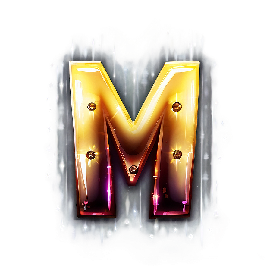 Electric Letter M Png 84