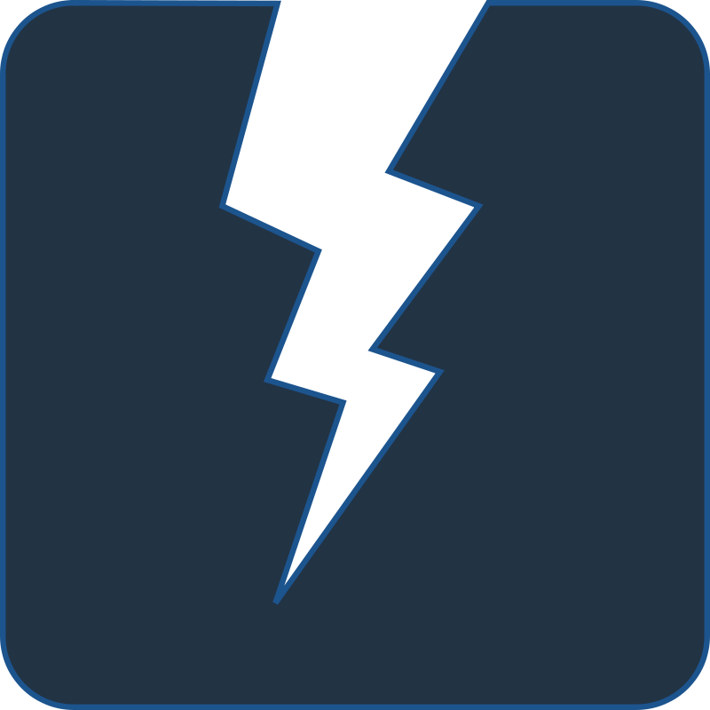 Electric Lightning Bolt Symbol