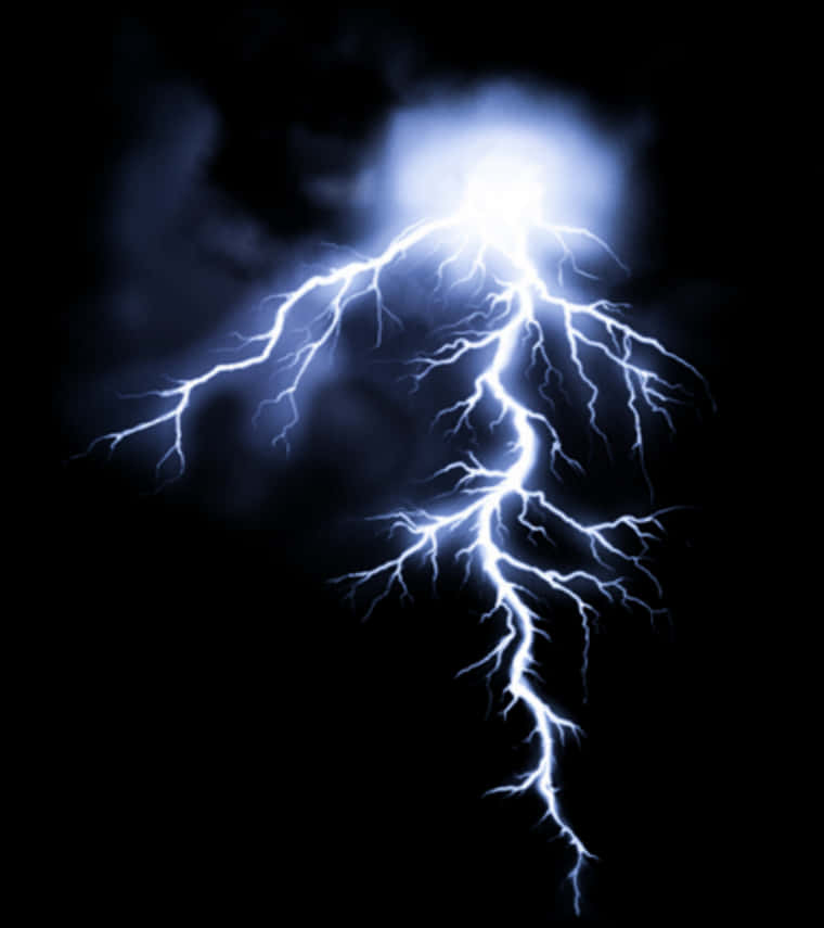 Electric_ Lightning_ Strike_ Blue_ Background