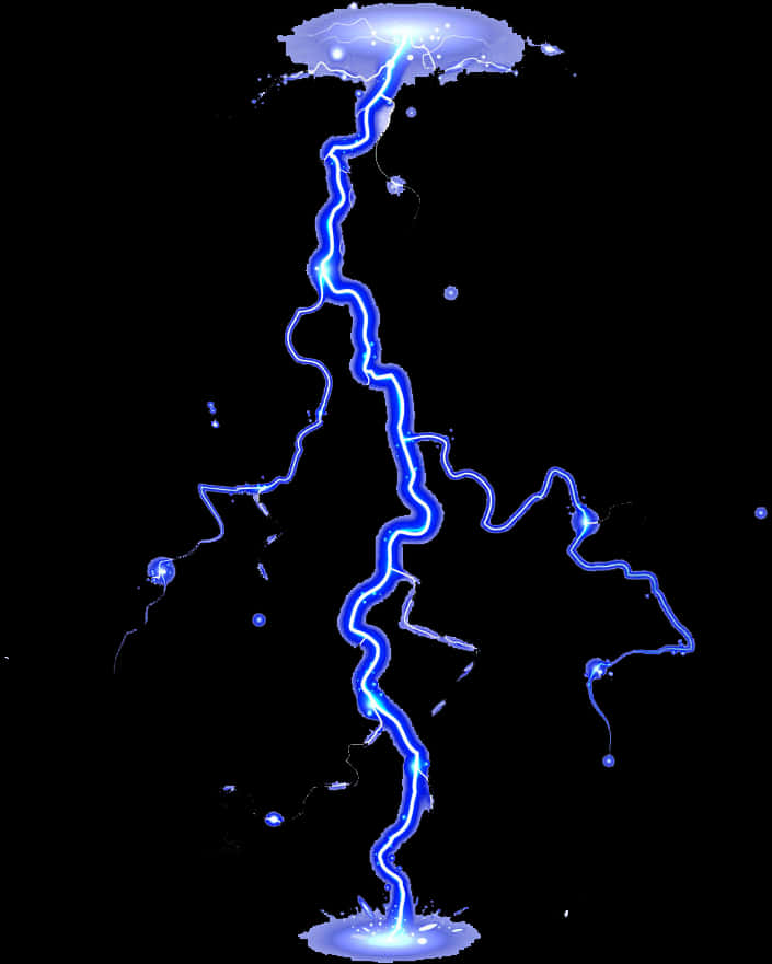 Electric Lightning Strike Illustration