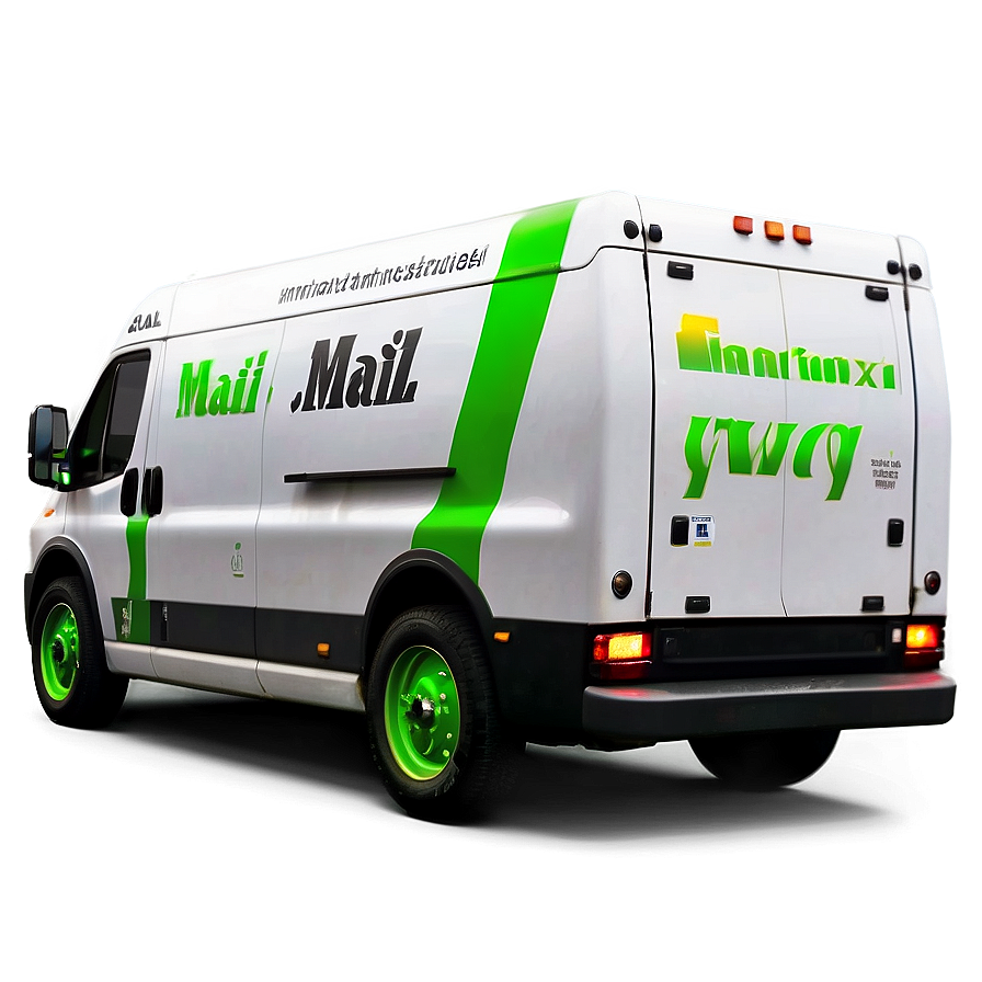 Electric Mail Truck Concept Png 52