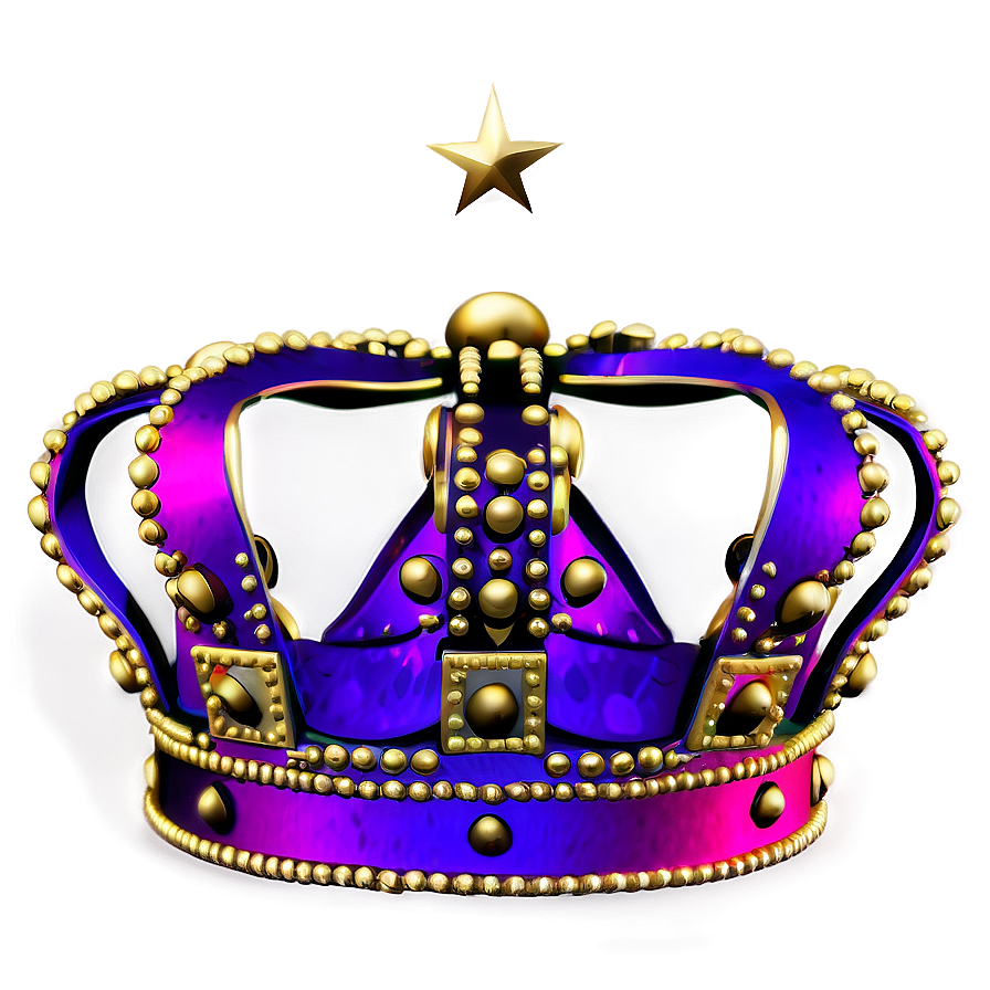 Electric Neon Crown Design Png 06272024