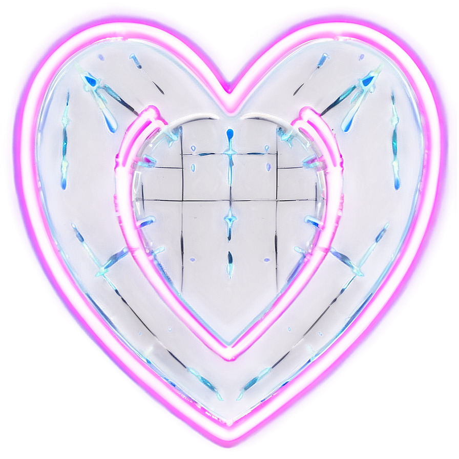 Electric Neon Heart Png 06122024