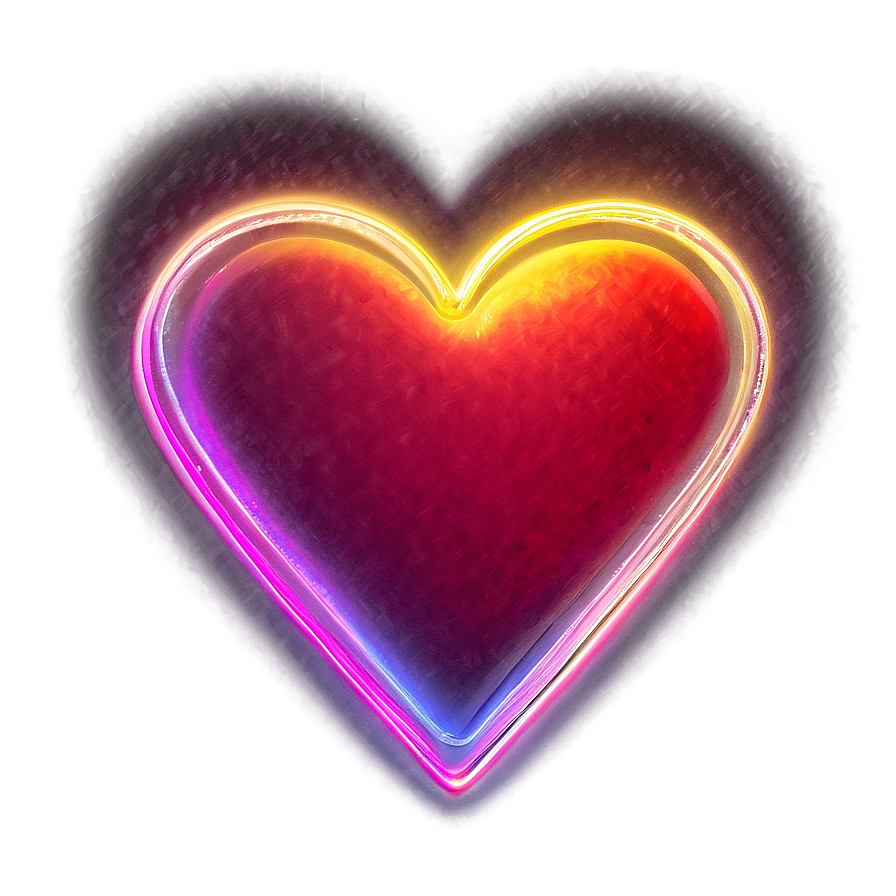 Electric Neon Heart Png 58