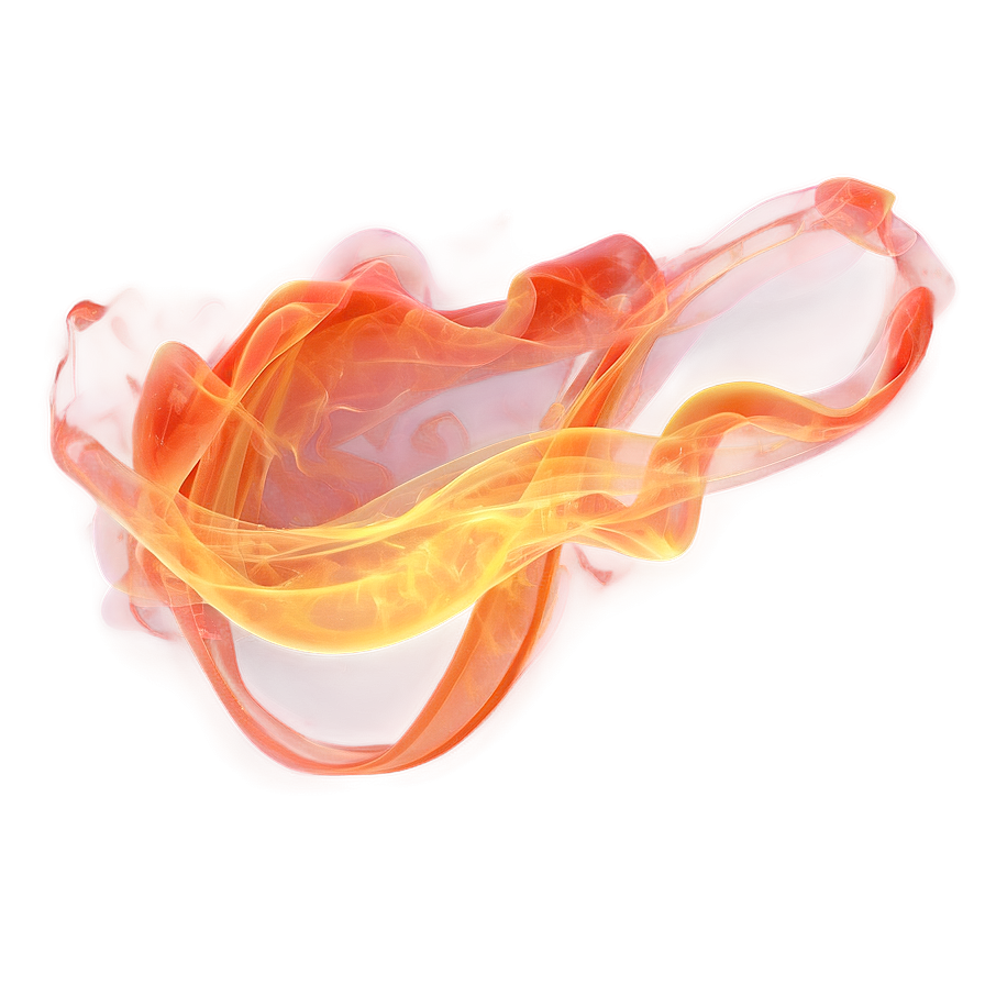 Electric Orange Smoke Artwork Png 93