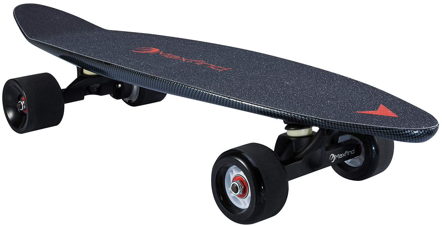 Electric Skateboard Black Red Accents