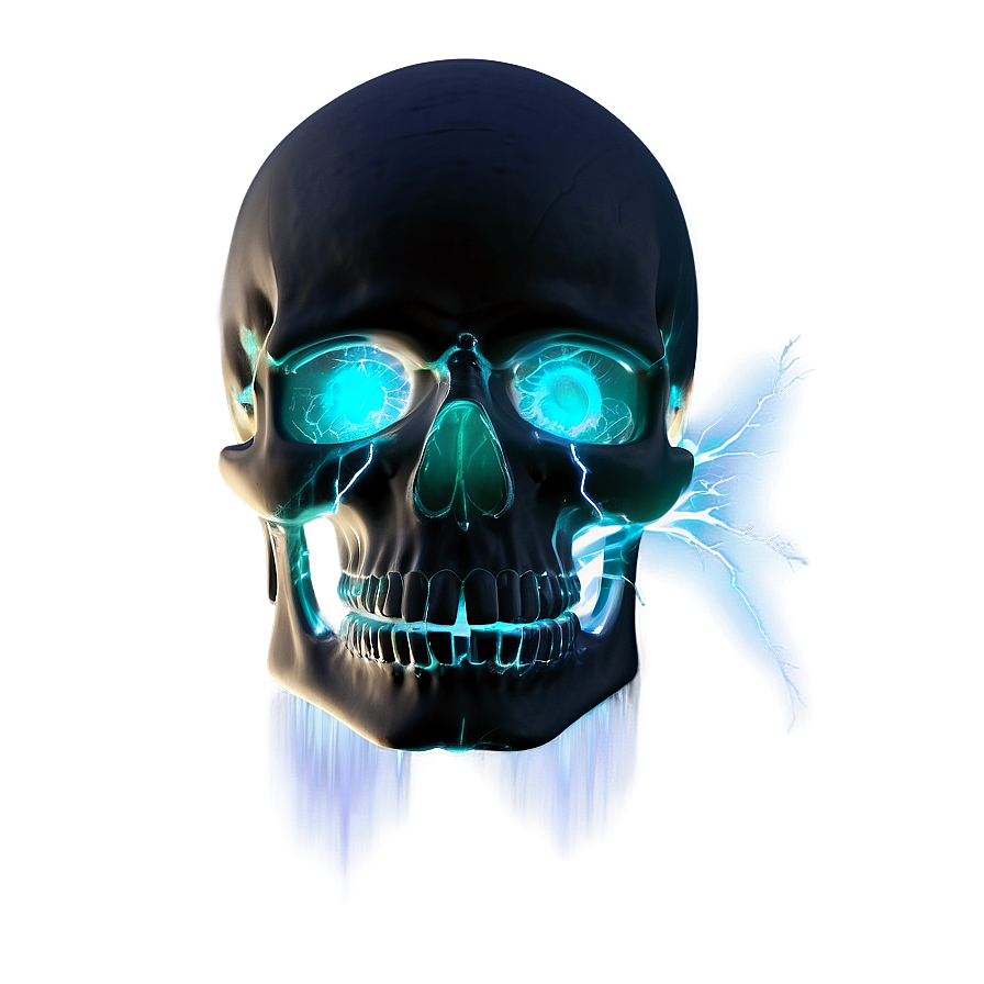 Electric Skull Face Visual Png 06272024