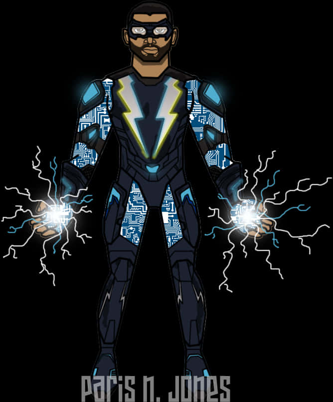 Electric Superhero Artwork