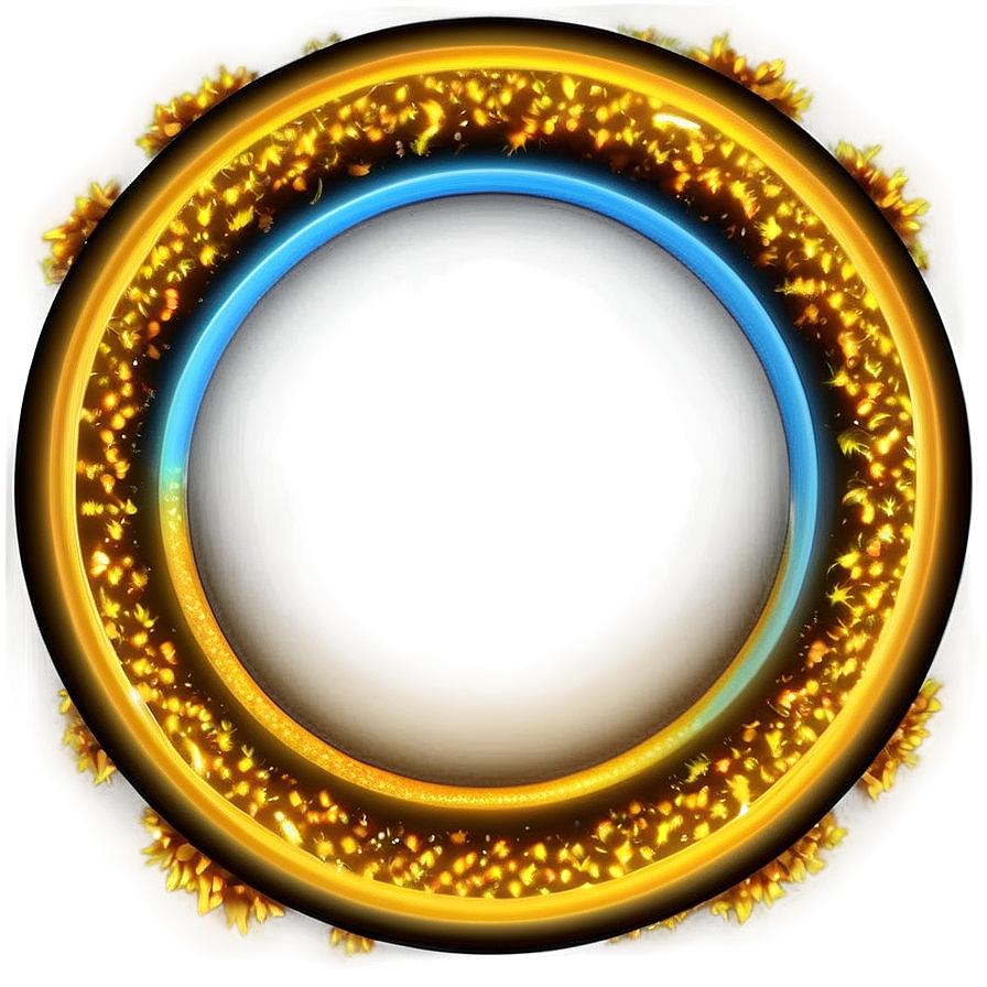 Electric Yellow Circle Decoration Png 4