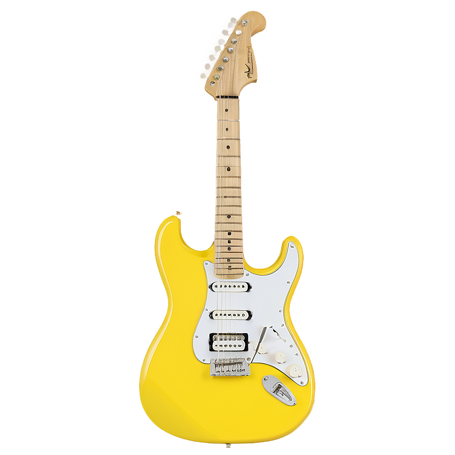 Electric Yellow Guitar Png 41