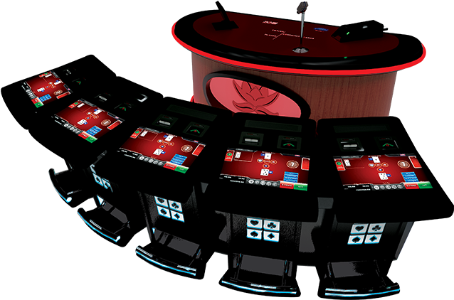 Electronic Blackjack Table Setup