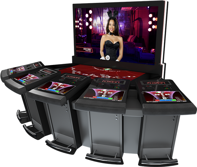 Electronic Blackjack Table With Dealer Screen