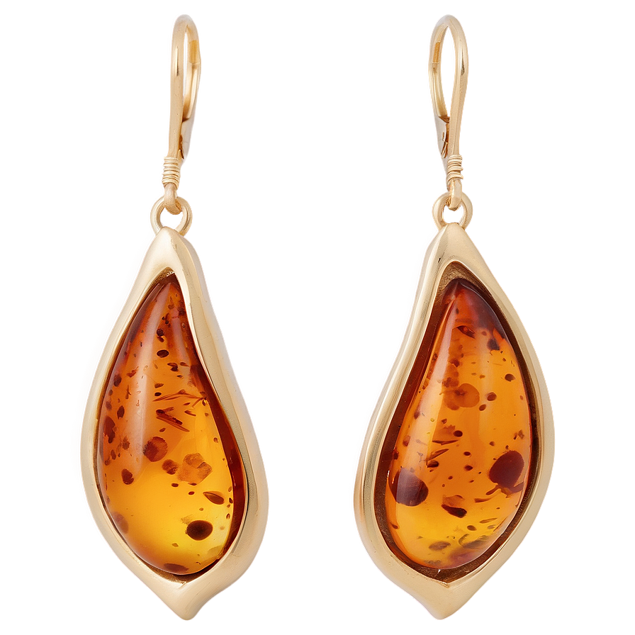 Elegant Amber Earrings Png 06242024