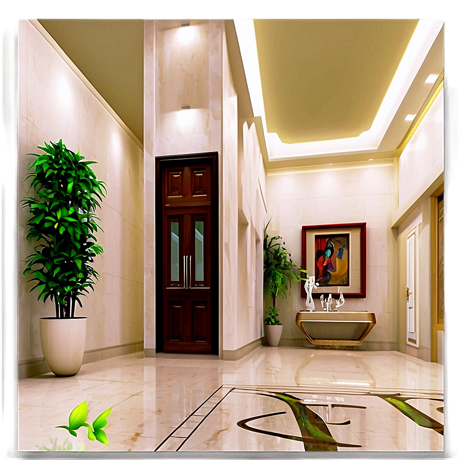 Elegant Apartment Foyer Png Stk