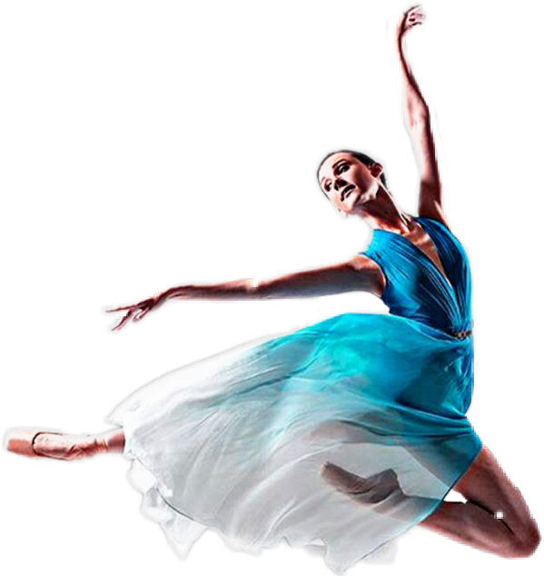 Elegant_ Ballerina_in_ Blue_ Dress